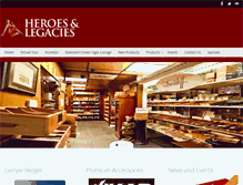Tablet Screenshot of heroesandlegacies.com